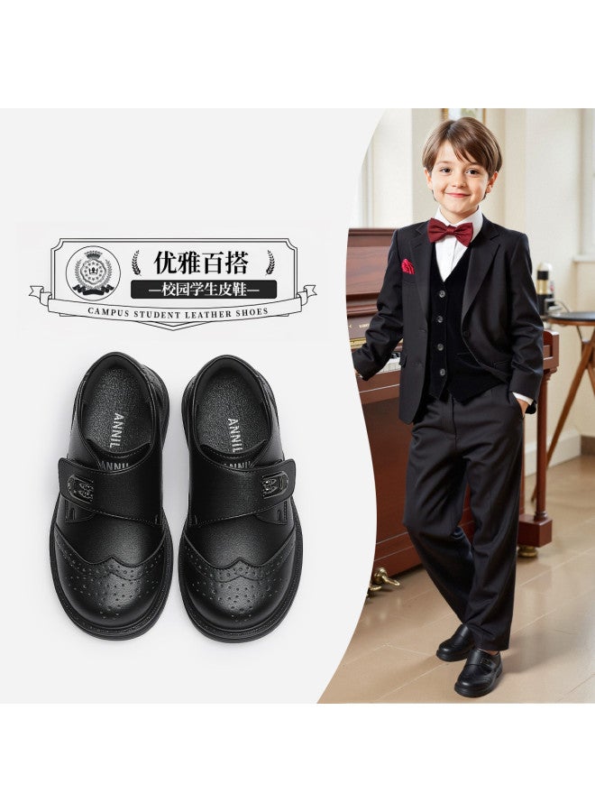 Annil Boys Leather Shoes Soft Sole 2025 New Autumn Collection Big Kids Loafers School British Style - Image 2