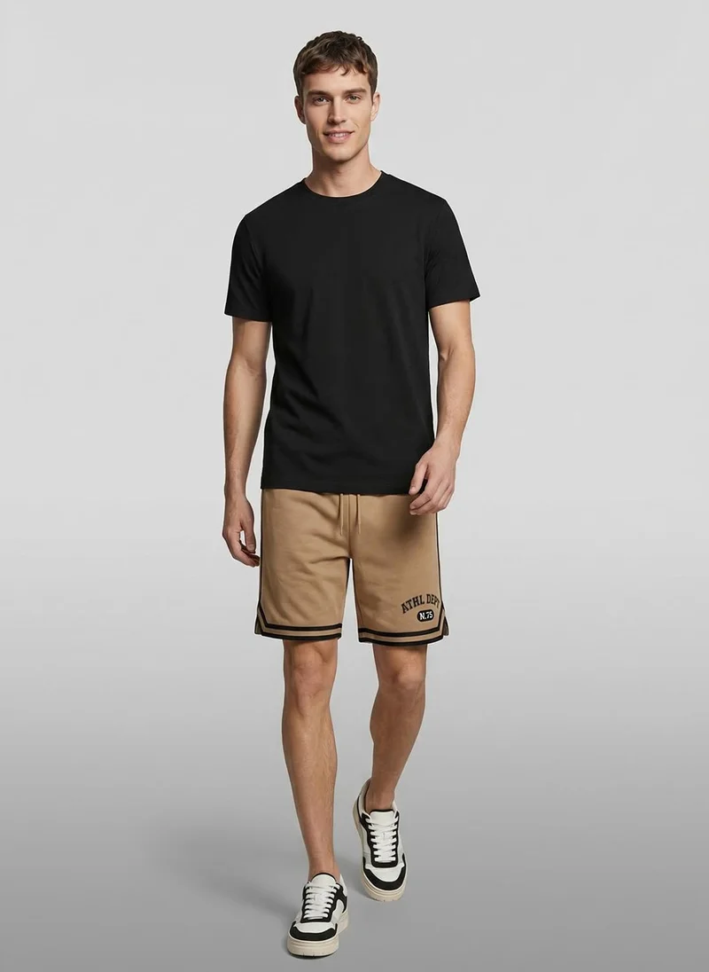 NOBERO Macchiato Nobero Oversized Shorts | Men’s Shorts | Relaxed Fit | Milano Ponte Knit | Knee-Length Mid-Rise Comfort | Elasticated Waistband | Available in 4 Colours for Men | Best Price UAE