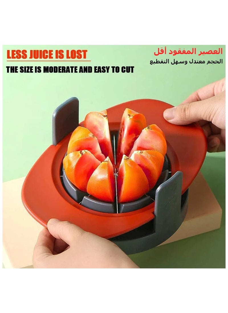 XICEN - XICEN Fruit Cutter Slicer, 4 in 1 Mango Corer Slicer Apple Corer Cutter Remover Tomato Wedges Fruit & Vegetable Cutter Easy Kitchen Tool - Image 1