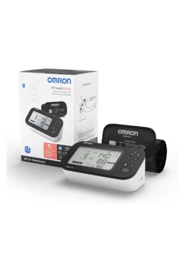 AMRON جهاز قياس ضغط الدم الأوتوماتيكي من أومرون M7 إنتللي آي تي ​​إيه إف آي بي - Image 1