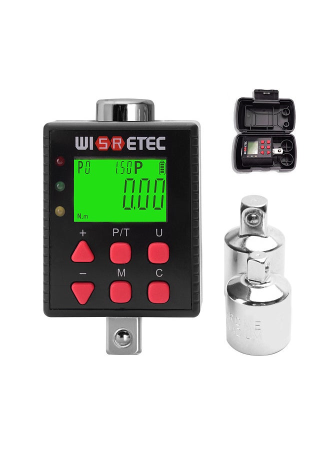 Generic Digital Torque Meter Digital Backlight Display Wrench Torque Tester Two Working Modes Adjustable Five Units Switchable with Buzzer and LED Indicator Light Function  - Image 1