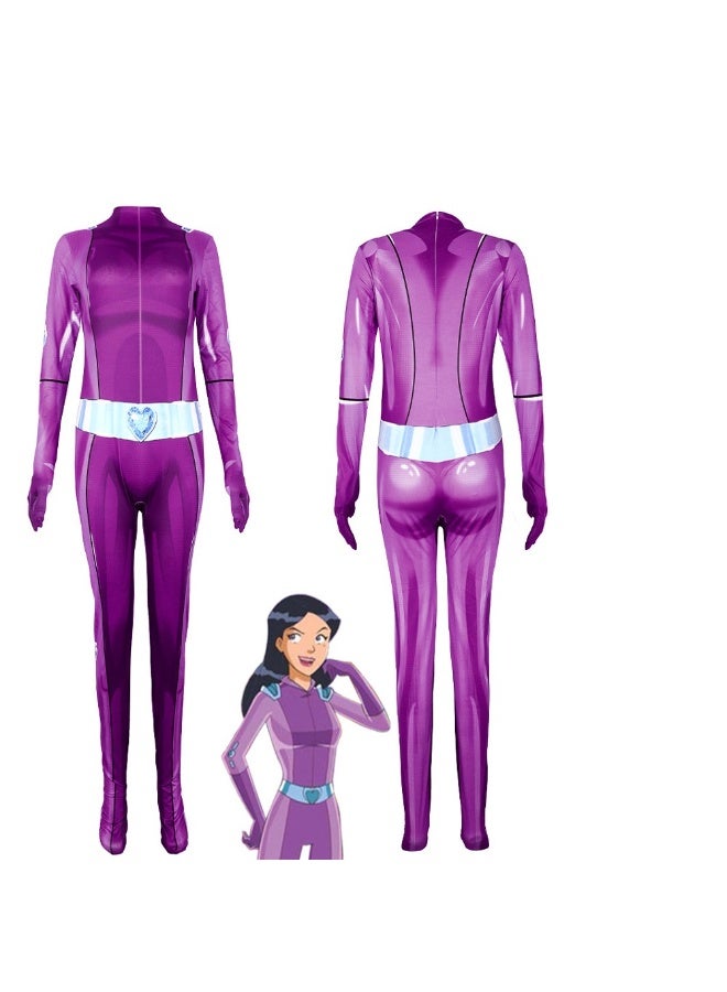 NIBEMINENT Halloween Spy Girls Group One-piece Tight-fitting Charlie's Angels Girl Agents - Image 1