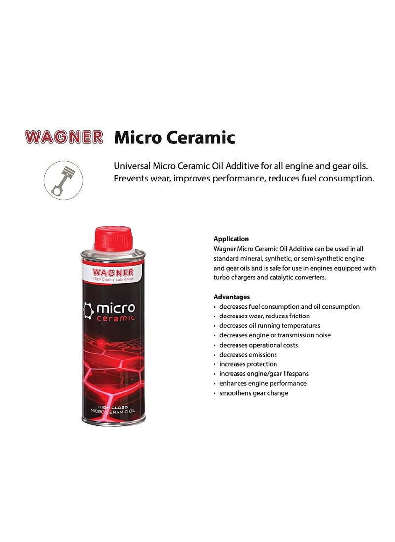 Wagner - MICRO CERAMIC OIL ADDITIVE, All Engines and Manual Transmission - 400ml - Image 1