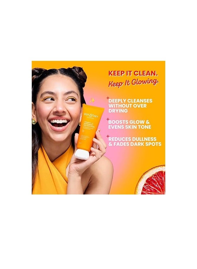 Dot & Key Vitamin C + E Super Bright Gel Face Wash For Glowing And Brightening Skin | All Skin Types| With Triple Vitamin C| Face Wash For Women & Men|175 Ml - Image 5