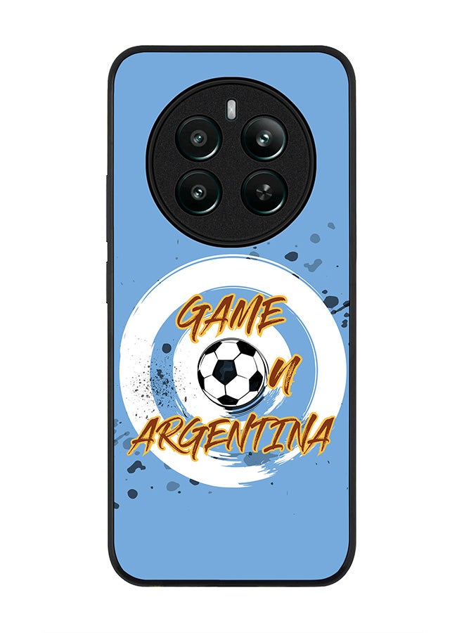 Stylizedd Rugged Black edge case for Realme 12 Plus 5G / Realme 12 4G, Slim fit Soft Case Flexible Anti Drop TPU Gel Thin Cover -  Game on Argentina - Image 1