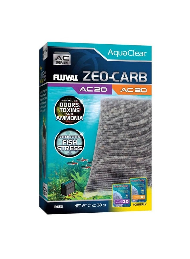 Fluval - Zeo-Carb for AC20/AC30 Power Filter, 2.1 oz / 60 g - Promotes Clear Water, Improves Fish Health, for Use in Freshwater & Saltwater Aquariums - Image 1