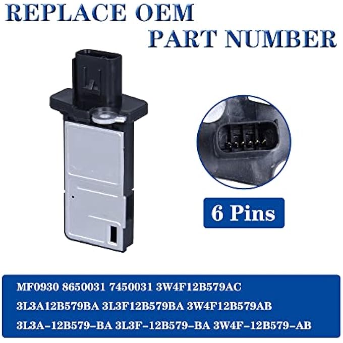 AdvanEX مستشعر تدفق الهواء الشامل بديل أصلي متوافق مع فورد لينكولن ميركوري E150 إسكيب إكسبلورر Mkt Mks Mkx B2300 B3000 جراند ماركيز ميلان سابل 3L3Z12B579Ba - Image 3