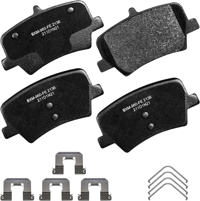 Bendix وسادات فرامل خلفية شبه معدنية SBM2136 الممتازة لسيارة فولفو XC40 2024-2019 - Image 1