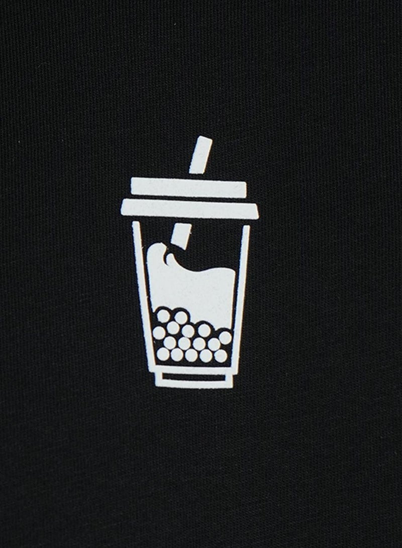 GIORDANO Men's Slim Fit Cotton Jersey Message Print Tee - Image 4