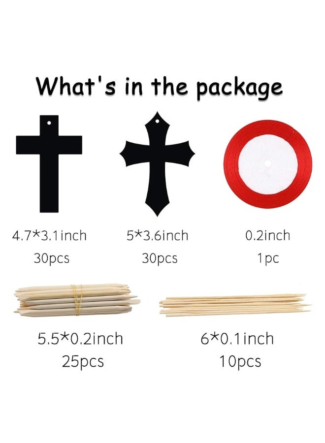 WATINC 60Pcs Scratch Cross Ornaments, Magic Art Color Craft Kit for Kids Magic Scratch Party Favors, Scratch Paper Hanging Tags, Birthday Gifts for Kids, DIY Art Craft Kit for Boys Girls - Image 2