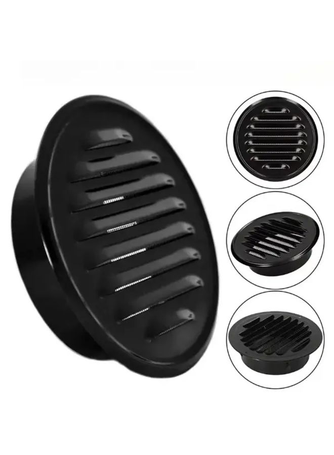 5.71 Inch Stainless Steel Round Duct Cap Ventilation Cover Wall Mounted Efficient Outdoor Drainage For Kitchen Ventilation Heavy Duty Construction Rust Resistant Material HVAC Professionals Home Improvement - Image 1