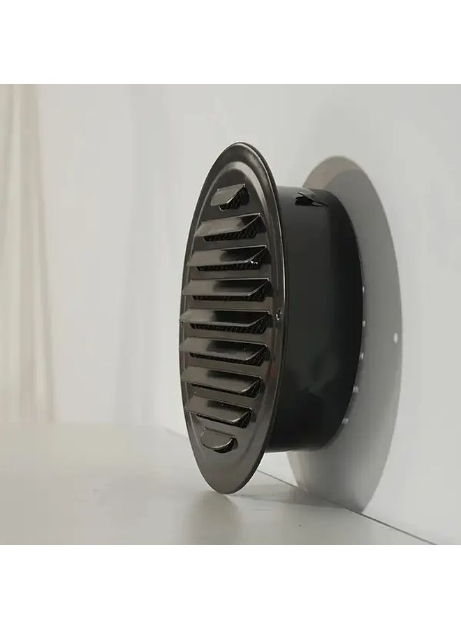 5.71 Inch Stainless Steel Round Duct Cap Ventilation Cover Wall Mounted Efficient Outdoor Drainage For Kitchen Ventilation Heavy Duty Construction Rust Resistant Material HVAC Professionals Home Improvement - Image 4