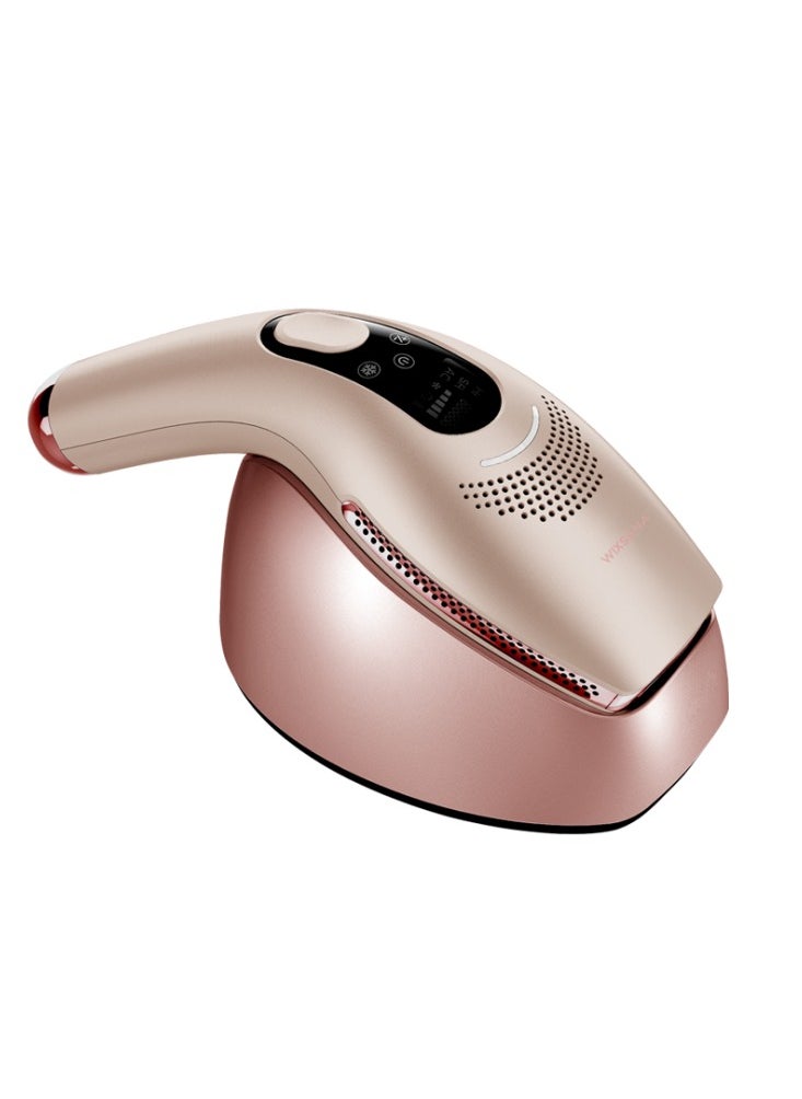 wixsana Home IPL hair removal device with cooling technology. Effectively targets hair follicles to impede hair growth and prevent regrowth without damaging the skin. Enjoy unlimited flashes for long-  - Image 1