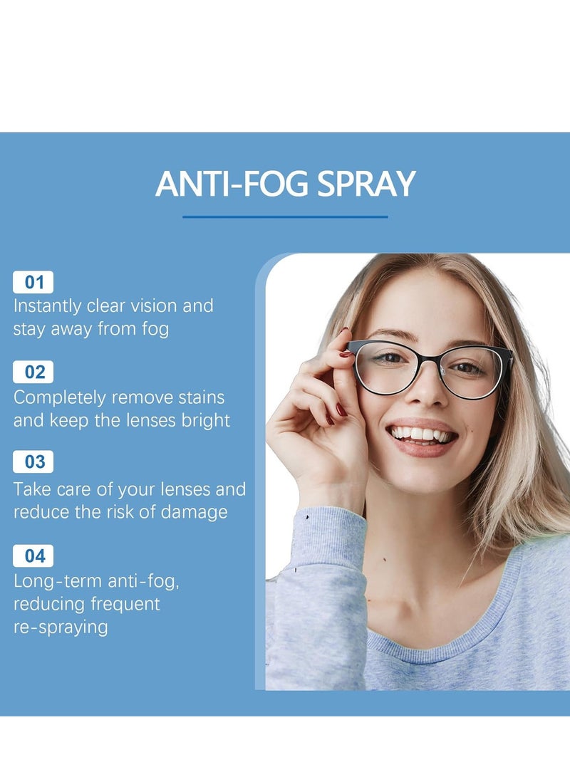 Jakehoe Eyeglass Lens Cleaner Kit - 30ML Lens Cleaner Spray Bottle + 1 Microfiber Cleaning Cloth - Safe for All Lenses, Eyeglasses, and Screens - Clear - Image 4