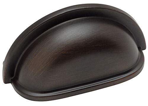 Cosmas 10 Pack 4310ORB Oil Rubbed Bronze Cabinet Hardware Bin Cup Drawer Handle Pull - 3" Inch (76mm) Hole Centers - Image 2