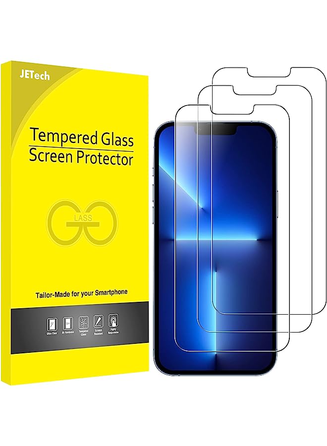 Jetech Screen Protector For Iphone 13 And Iphone 13 Pro 6.1-Inch, Tempered Glass Film, 3-Pack - Image 1