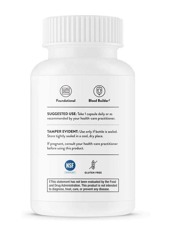 Thorne - Iron Bisglycinate - 60 Capsules Dietary Supplement - Image 1