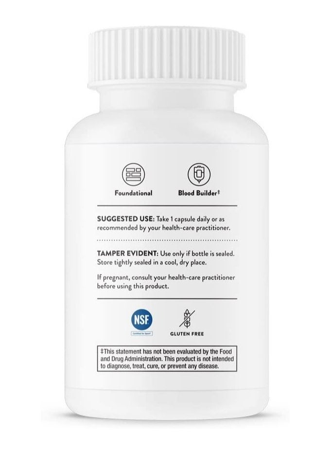 Thorne - Iron Bisglycinate - 60 Capsules Dietary Supplement - Image 1