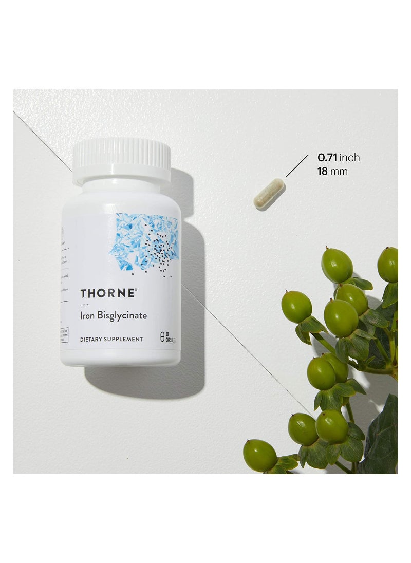 Thorne - Iron Bisglycinate - 60 Capsules Dietary Supplement - Image 1
