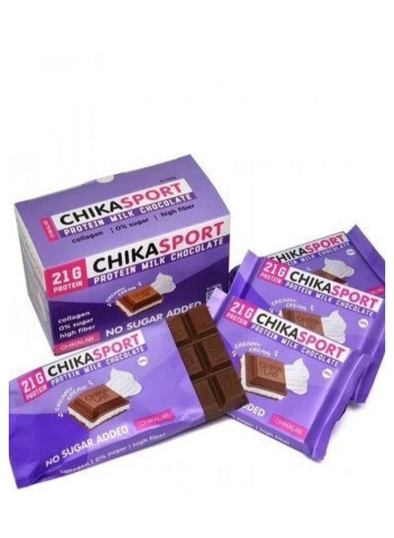 Chikalab Chika Sport Protein Milk Chocolate Creamy Cream 100gx4 - Image 2