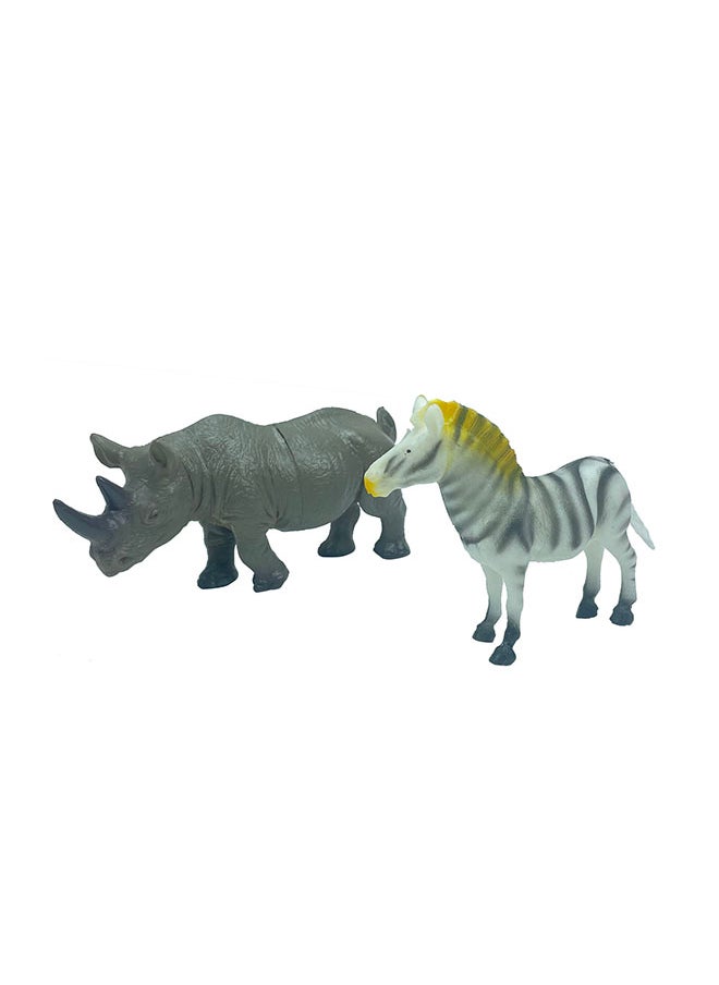 Galaxy Toys - Galaxy 2 piece Wild Animals Toys - Realistic Safari Animals - Educational, Collectible, and Fun - Perfect for Kids and Collectors assorted apx 15 cm - Image 1
