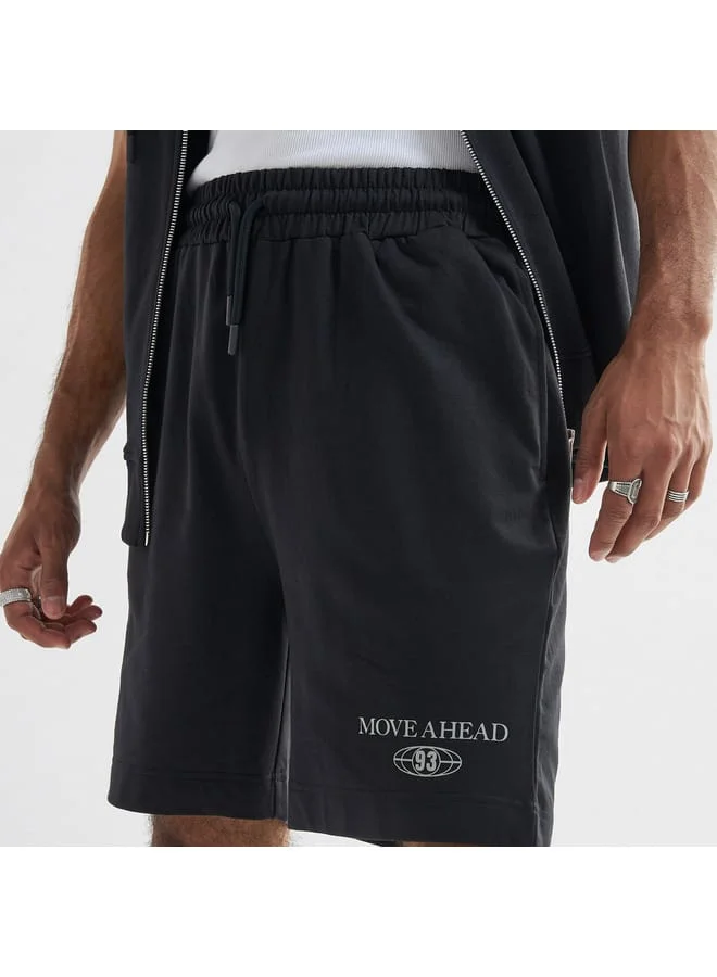 Splash FAV Printed Shorts with Drawstring Closure and Pockets