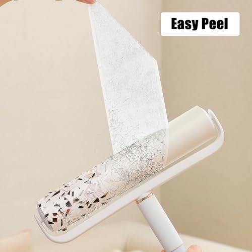 MINGRACE 6 Pack 9.45 inch Lint Roller Refill Extra Sticky 9.4-9.5 inch Wide Large Lint Roller Refills for Floor Pet Hair Remover Replacement Refills Total 360 Sheets (6 Sticky Rolls) - Image 4