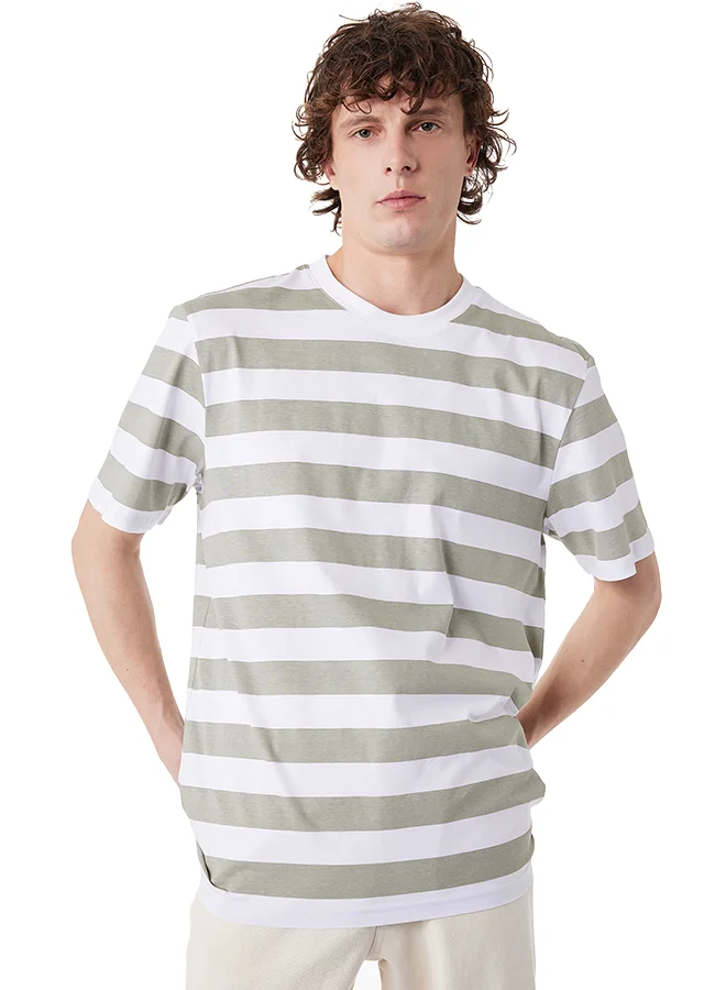 كوتون Cotton Striped T-Shirt