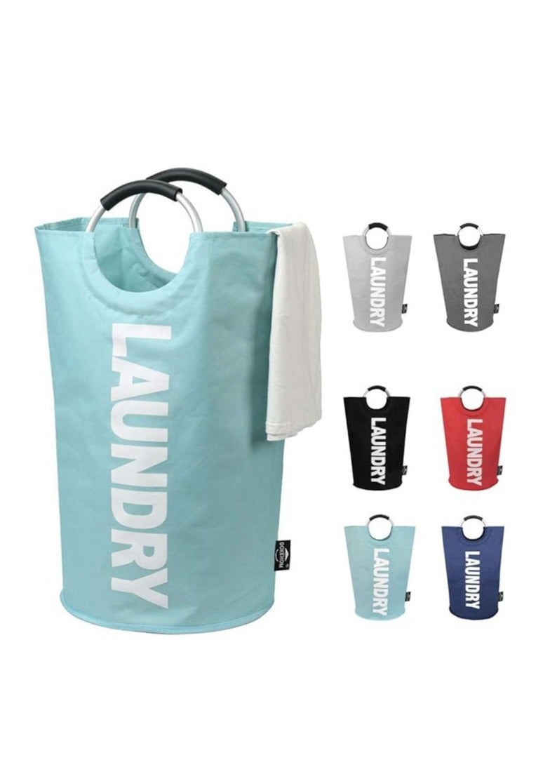 تراسل سلة غسيل كبيرة قابلة للطي سعة 82 لتر - سلة غسيل مقاومة للماء - حقيبة غسيل قابلة للطي - Image 1