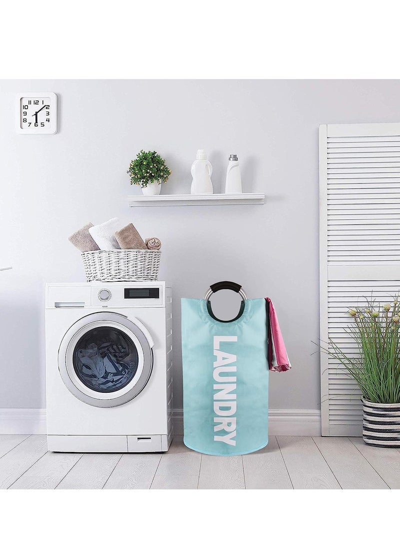 تراسل سلة غسيل كبيرة قابلة للطي سعة 82 لتر - سلة غسيل مقاومة للماء - حقيبة غسيل قابلة للطي - Image 5