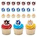 DecoPac Sonic the Hedgehog Rings Cupcake Decorations Featuring Sonic Tails and Shadow 24 Pack - Image 3