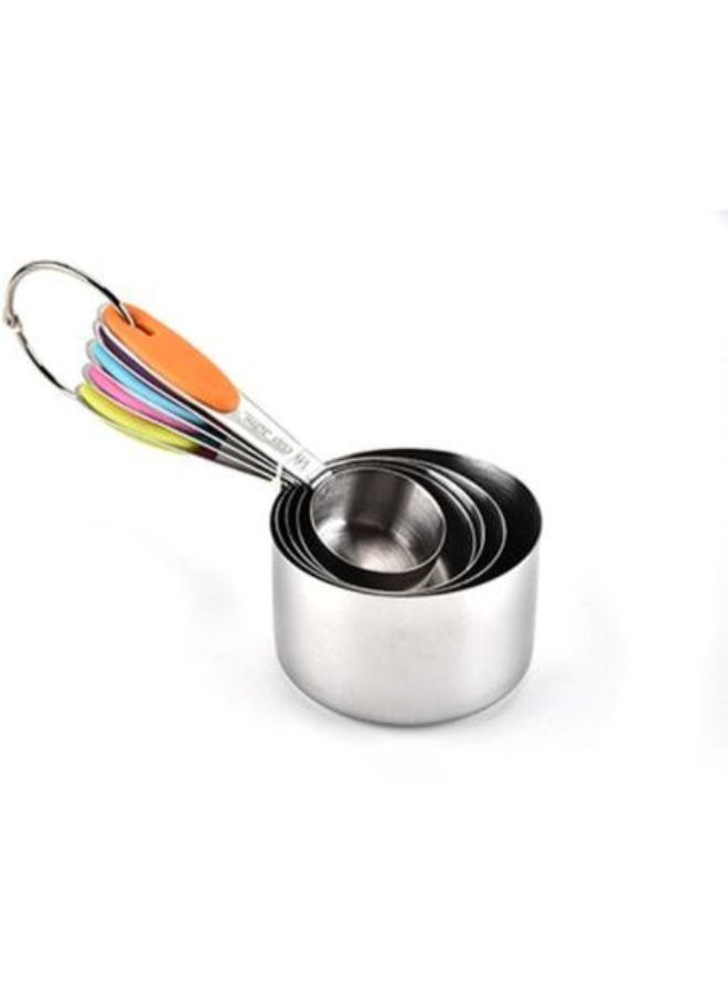 NIBEMINENT 5-Piece Measuring Cups And Spoons Set Multicolour 5cm  - Image 2