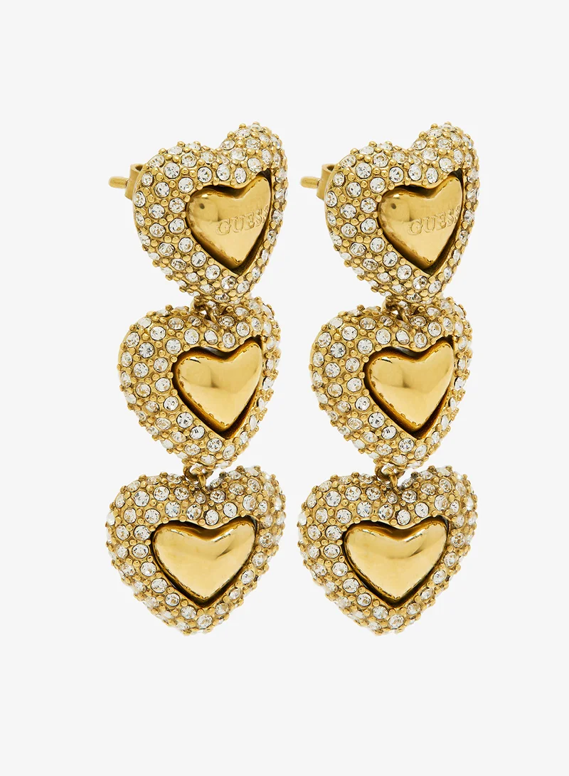 GUESS Multi Flower Drop Earrings