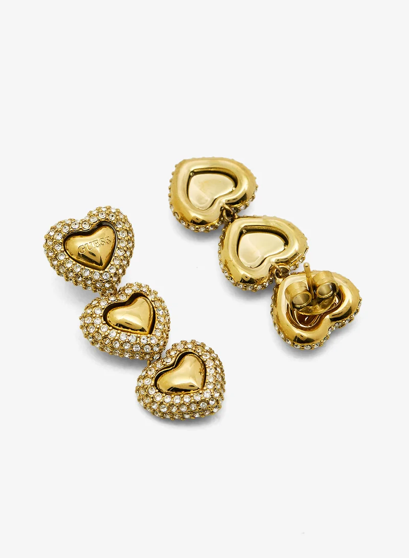 GUESS Multi Flower Drop Earrings