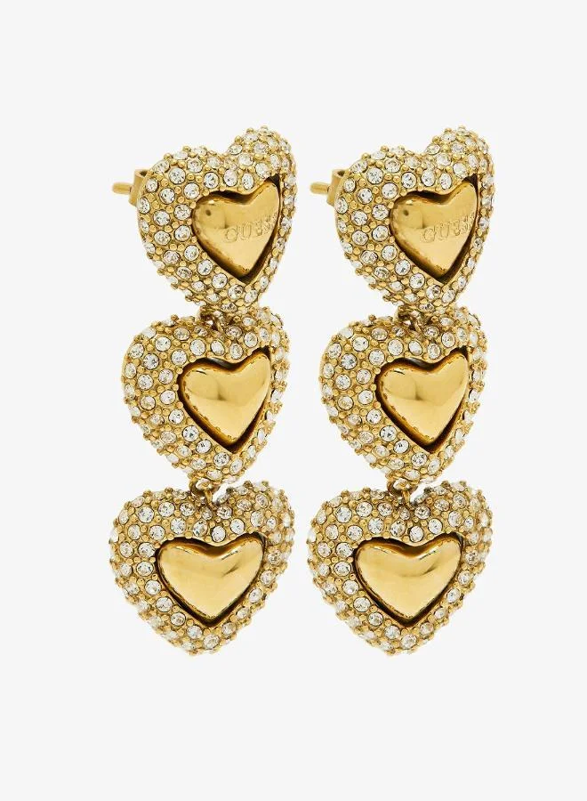 GUESS Multi Flower Drop Earrings