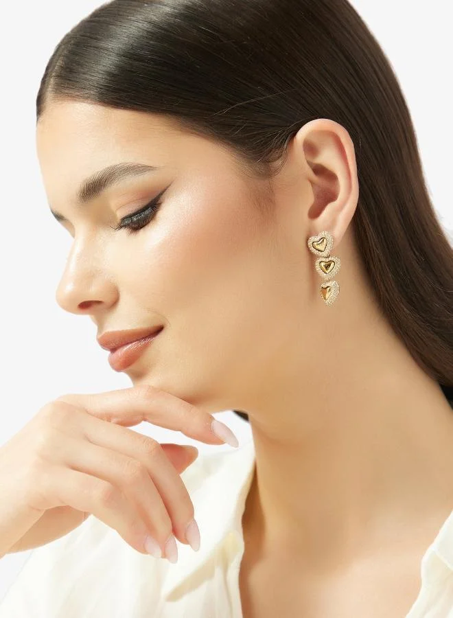 GUESS Multi Flower Drop Earrings