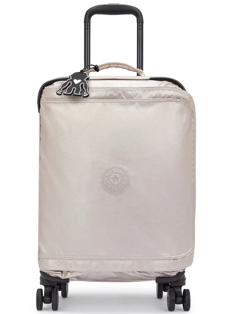 كيبلينغ حقيبة سفر بعجلات صغيرة للنساء - توهج معدني سبونتينوس