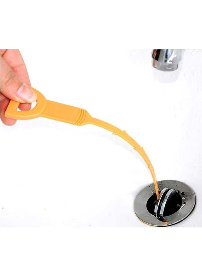 Premify Hair Drain Clog Remover, Drain Clean Equipment, Auger Type Cleaning Tool, 20 Inch Drain Clean Remover For Sinks Tubs And Showers, Pack Of 4 (2  Pieces 69Cm, 2 Pieces 51Cm)  - Image 4
