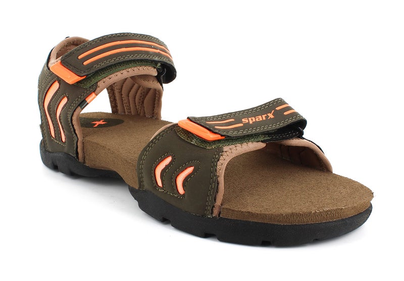 Sparx Men's Olive Green Athletic & Outdoor Sandals - 7 UK (SS-106) - Image 1