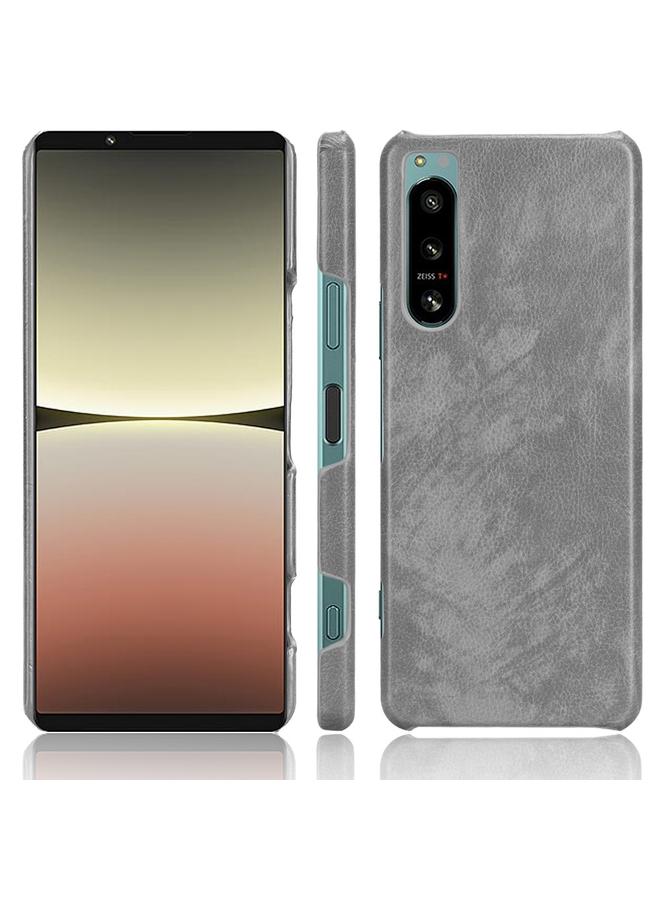 The Bros Case For Sony Xperia 5 IV Shockproof Litchi Texture PC + PU Case