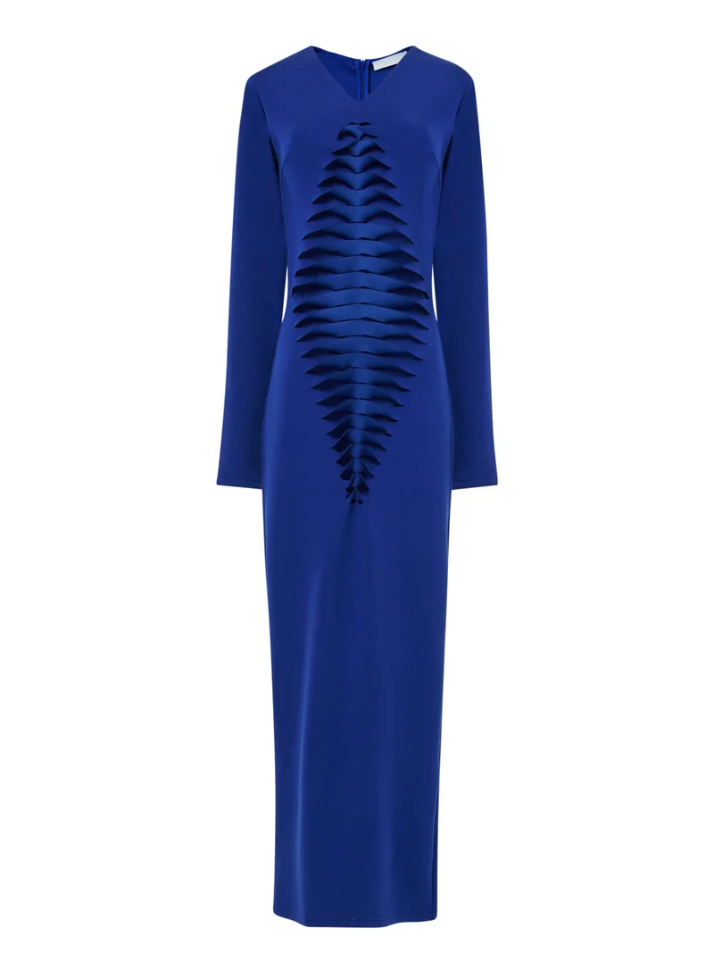 leem  Laser-Cut Fitted Dress for Women | Best Price UAE