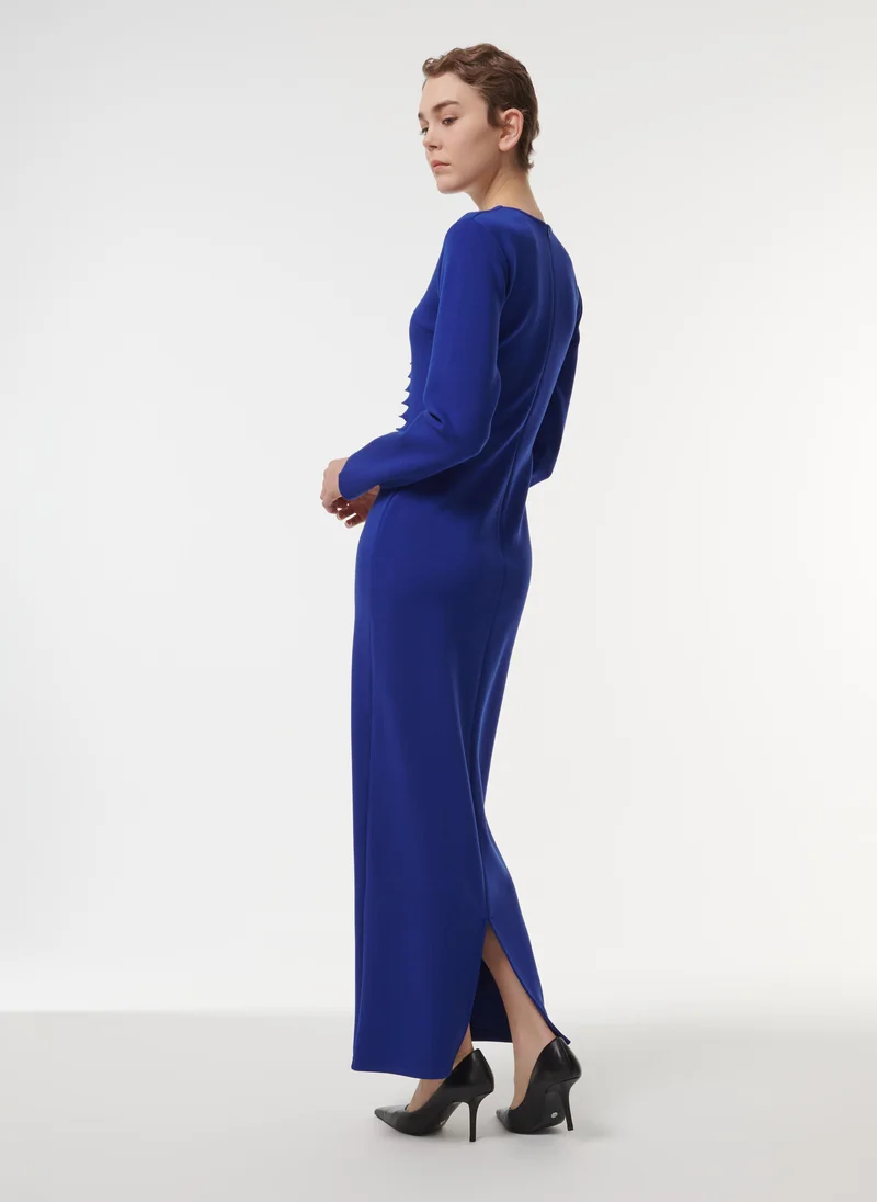 leem  Laser-Cut Fitted Dress for Women | Best Price UAE