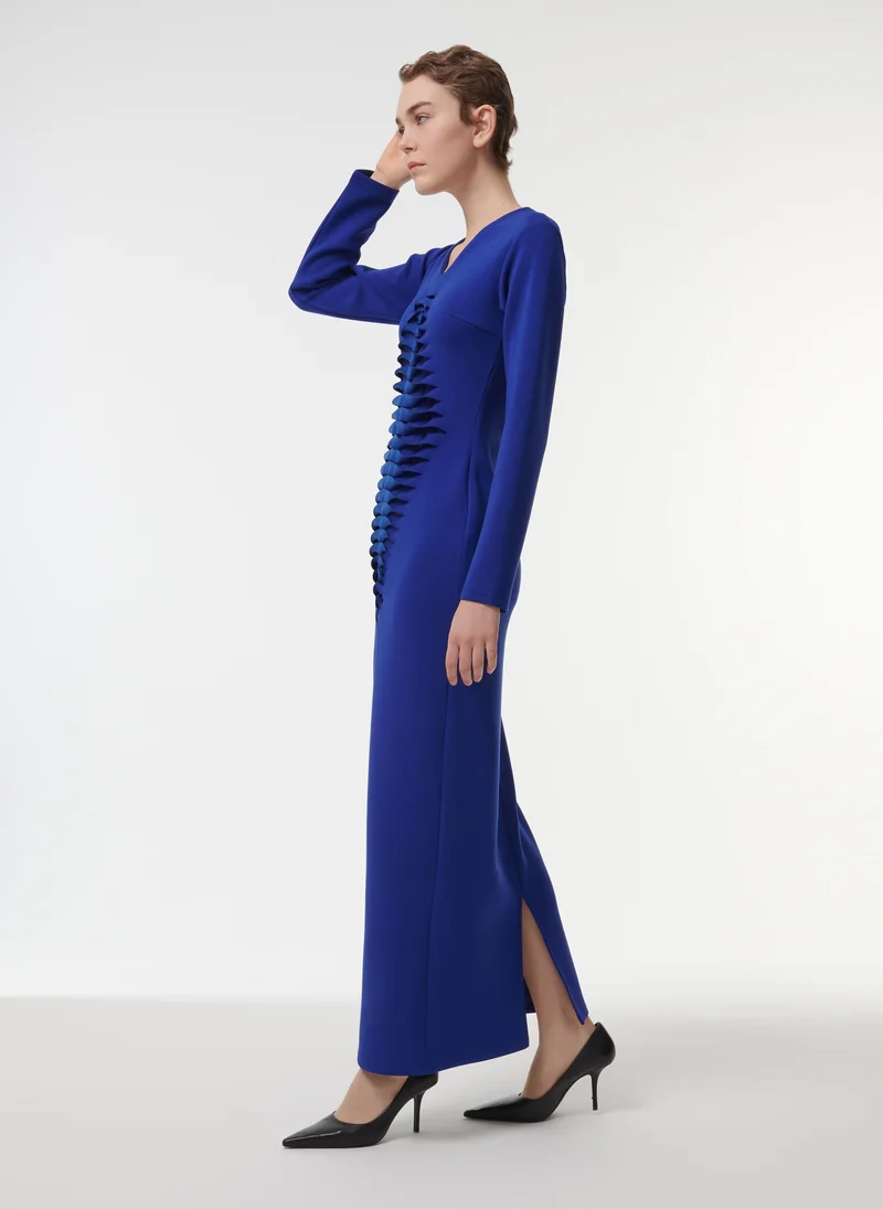 leem  Laser-Cut Fitted Dress for Women | Best Price UAE