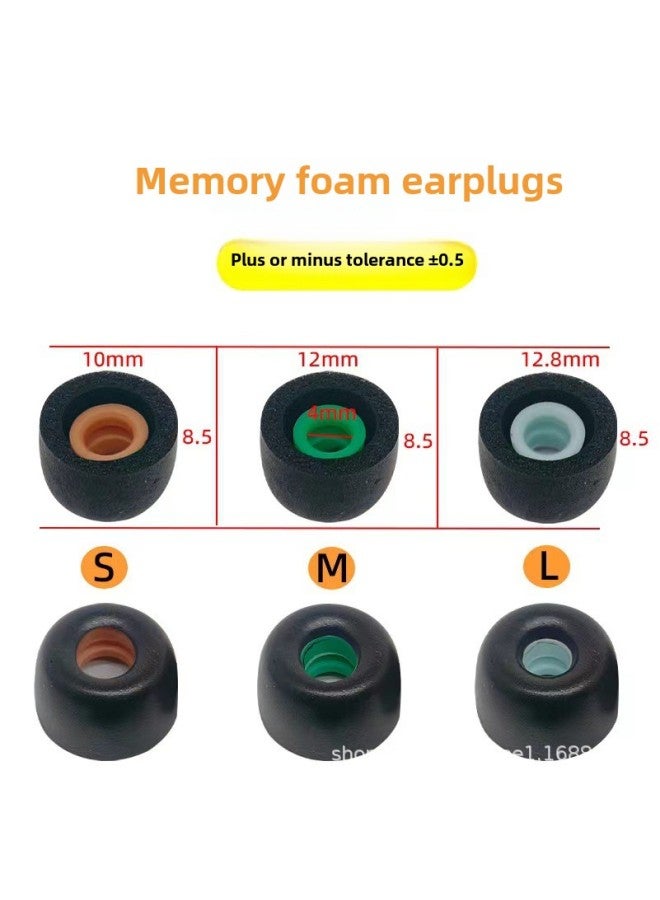 For Sony WF-1000XM4 Wireless Bluetooth Headphone Set Wf1000xm3 Non-slip Earplugs Memory Cotton Ear Cap C-Color:Grey S/1-Model:Sony WF-1000XM4  - Image 3