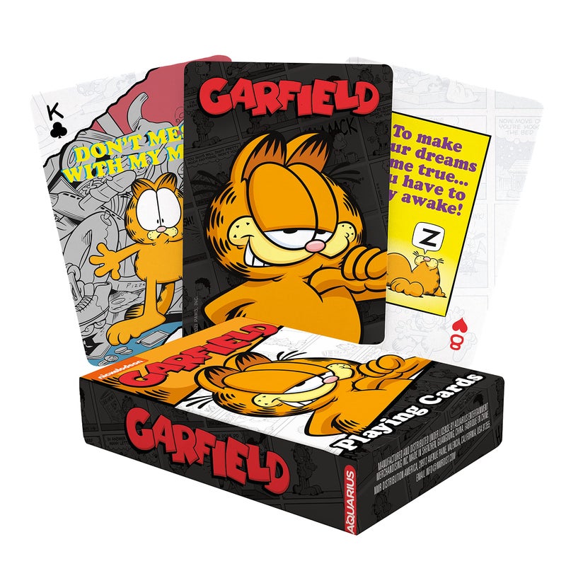 AQUARIUS Garfield Playing Cards - Garfield Themed Deck of Cards for Your Favorite Card Games - Officially Licensed Garfield Merchandise & Collectibles - Image 1