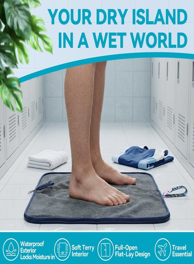 eaxin Store eaxin Wet Dry Bag 2-in-1 with Embedded Fleece Towel Swim Gym Tropical Palm - Image 1