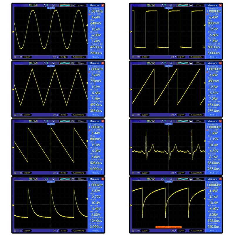 FG-200 DDS Function Signal Generator Frequency Counter 0.01Hz - 500KHz Signal Source Module Sine+Square+Sawtooth Waveform - Image 4
