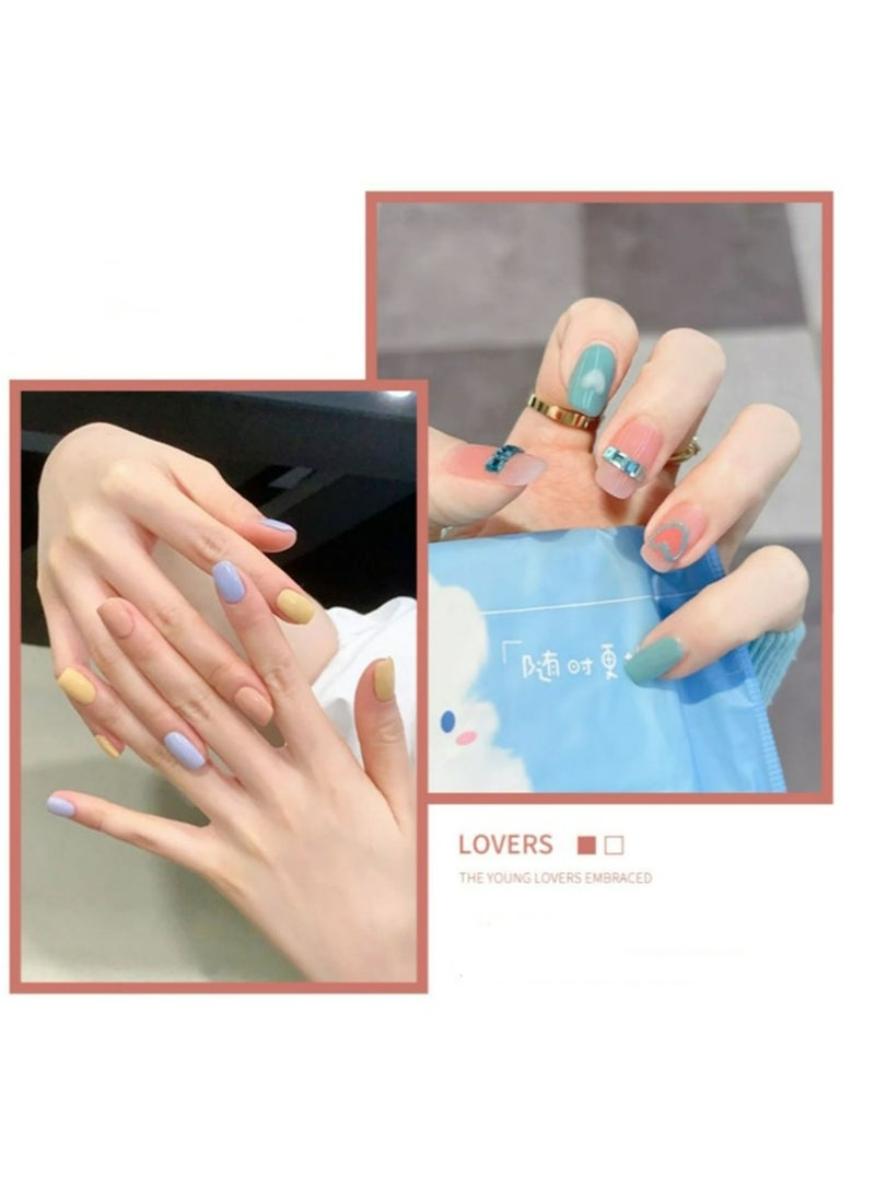 Miss Gooey Gel Nail Polish Set With UV Light 6 Colors Cream Solid Kit Brush Art Neutral Nude Glossy Glitter Soak Off DIY Manicure At Home For Nails Travel Size  - Image 5