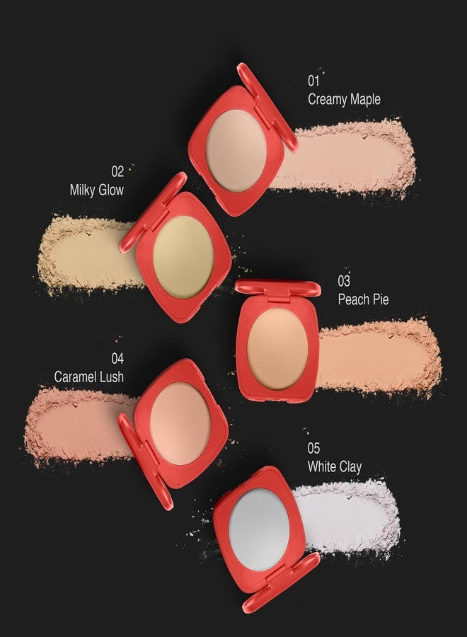 Olivia Skinsync Compact Powder | 04 Caramel Lush | Oil-Free Matte Finish Face Powder | Controls Shine & Absorbs Excess Oil | Smooth Application for All Skin Types | Non-Comedogenic Formula | 10g - Image 2