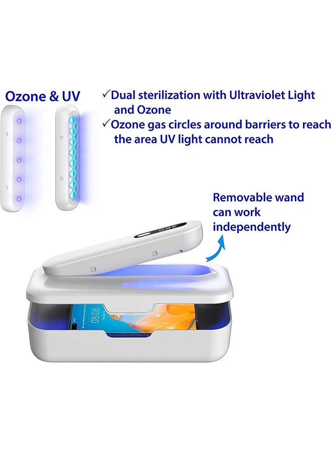 DAKS 2-in-1 UV Light Sanitizer Box with Removable UV Wand – Portable UV & Ozone Sterilizer for Phones, Makeup, Jewelry, and Personal Items - Image 3